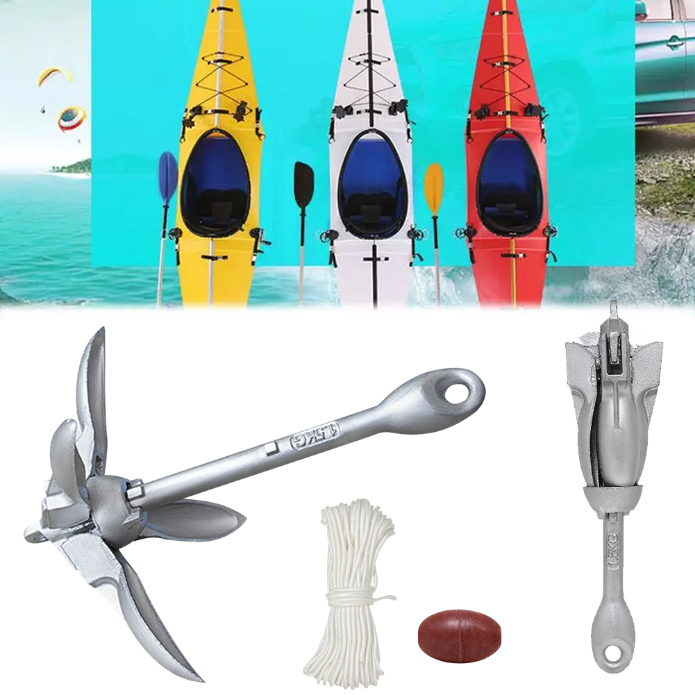 Fishing Kayak Anchor - 0.7/1.5KG 카약 앵커 접이식 해양 앵커(65피트