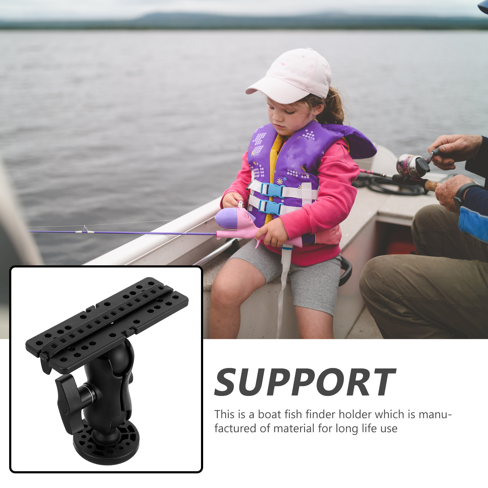 프리미엄 어군탐지기 장착 브래킷 - 카약, 보트, 카누 - Fishing Kayak Fish Finder Mount 리뷰 및 가격
